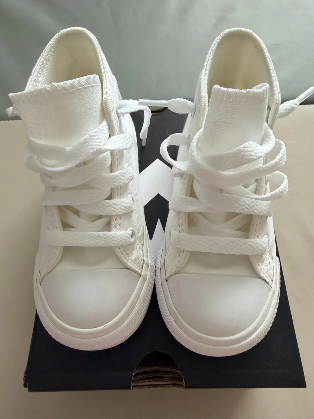 Converse Toddler Boy White High-Top Canvas Sneaker | Size 7 | New